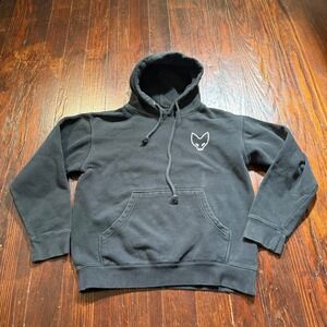 RUDIS Hoodie Mens M Black Dave Schultz Sly Fox Wrestling Pullover Heavyweight